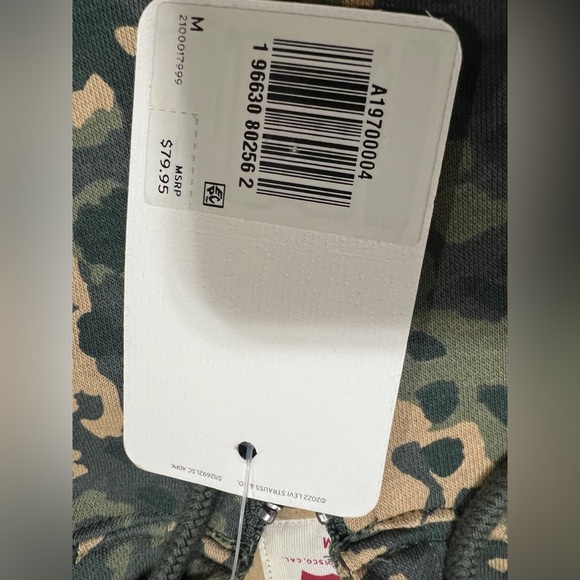 New Levi’s Camo Full Zip Sweater Hoodie BLACK FRIDAY 🔥 - Picture 5 of 6